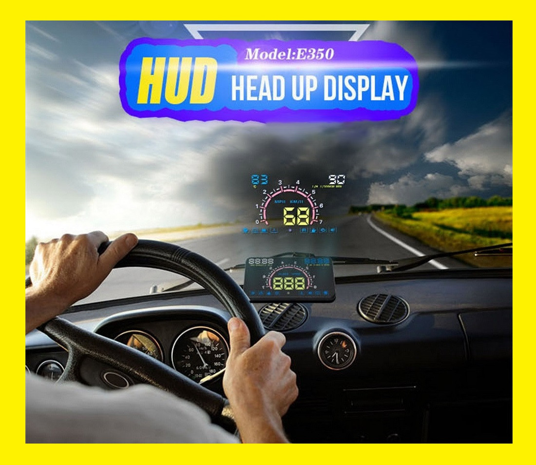 Новинка! HUD OBD E350 5,8" Автомобильный проектор приборной панели на лобовое стекло - фото 1 - id-p2001422230