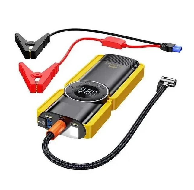 Автомобільний пуско-зарядний пристрій з компресором CP-F77 400/800A 8000 mAh M