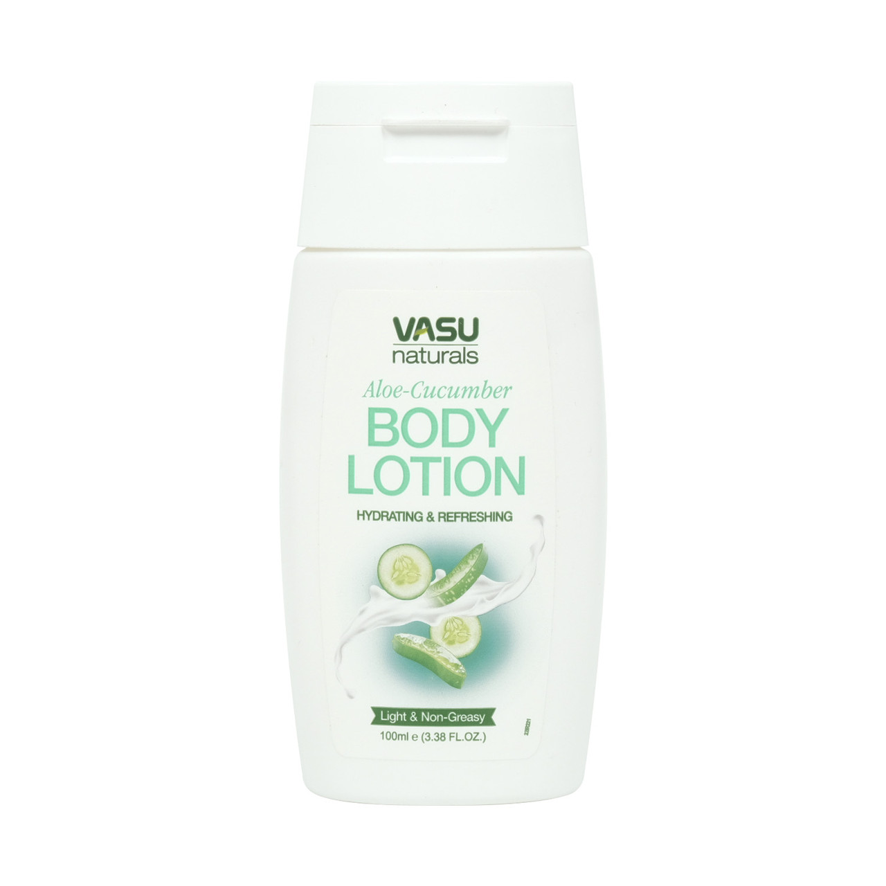 Освіжаючий лосьйон для тіла з екстрактом алое віра та огірка ALOE CUCUMBER BODY LOTION VASU 100мл Васу