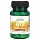 Swanson, Витамин B12, 500 мкг, 30 капсул Днепр