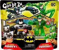 Фігурки набір Гуджитсу Металевий Бетмен та Загадник Goo Jit Zu DC Metallic Batman Vs Riddler