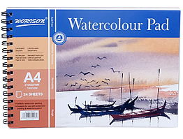 Альбом для акварелі Watercolor Pad формат А4 24 листи 180г/м² Worison