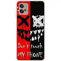 Чохол Силіконовий з Картинкою на Motorola G32 (Не Чіпай Мій Телефон)
