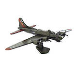 3д пазл Модель літака B-17 "Літаюча фортеця" металевий. Пазл для домашнього складання KM 118, фото 5