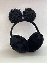 Навушники котячі вушка, чорні
