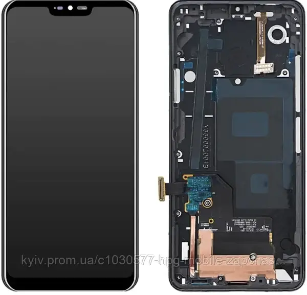 Дисплей LG G710 G7 ThinQ/Q850/Q925 модуль у зборі (екран та сенсор) оригінал, Чорний, фото 1