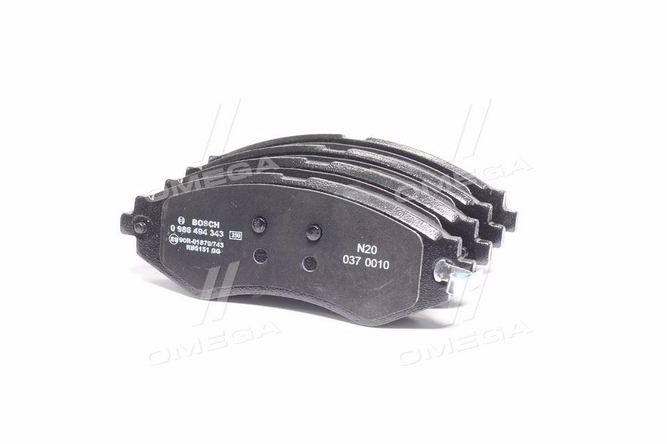 Колодка гальм. диск. CHEVROLET LACETTI, DAEWOO NUBIRA передн. (вир-во Bosch) 0 986 494 343 UA59