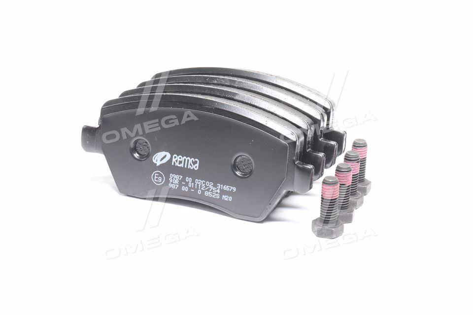 Колодка гальм. диск. NISSAN MICRA (K12), NOTE (E11) передн. (вир-во REMSA) 0987.00 UA59