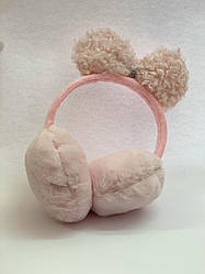 Навушники котячі вушка, рожевий колір