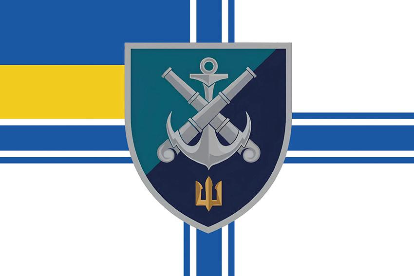 Прапор 406 ОАБр імені Олексія Алмазова ЗСУ (лого 2)