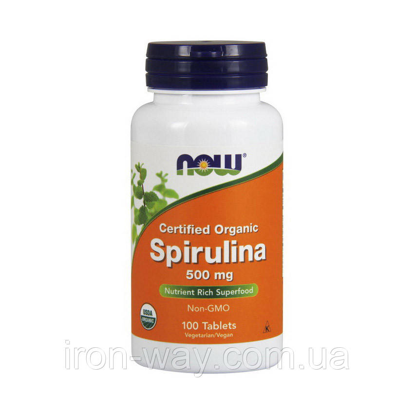NOW Spirulina 500 mg organic (100 tabs)