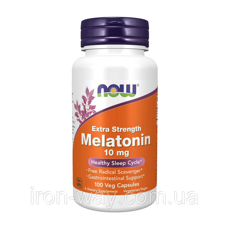 NOW Melatonin 10 mg extra strength (100 veg caps)