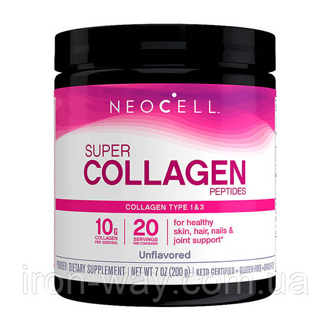NeoCell Super Collagen peptides (198 g, unflavored), фото 1