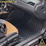 Килимки на Lexus ES Шкіряні 3D (2012-2018) Тюнінг Лексусу ЄС, фото 3