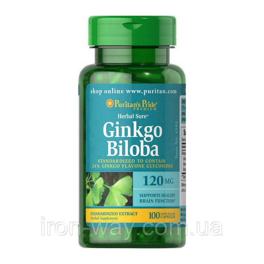 Puritan's Pride Ginkgo Biloba 120 mg (100 caps)