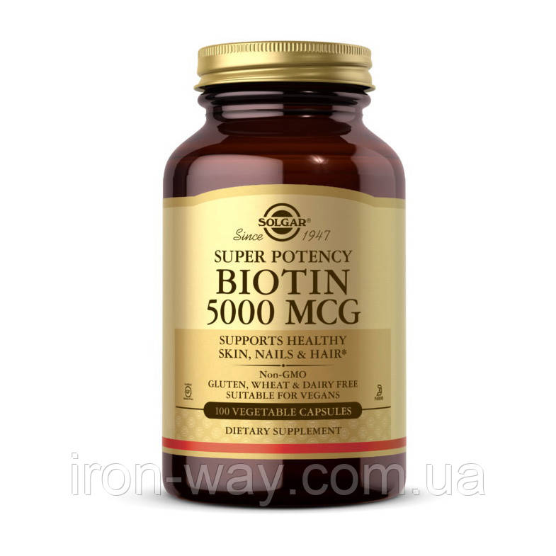 Solgar Biotin 5000 mcg (100 veg caps)