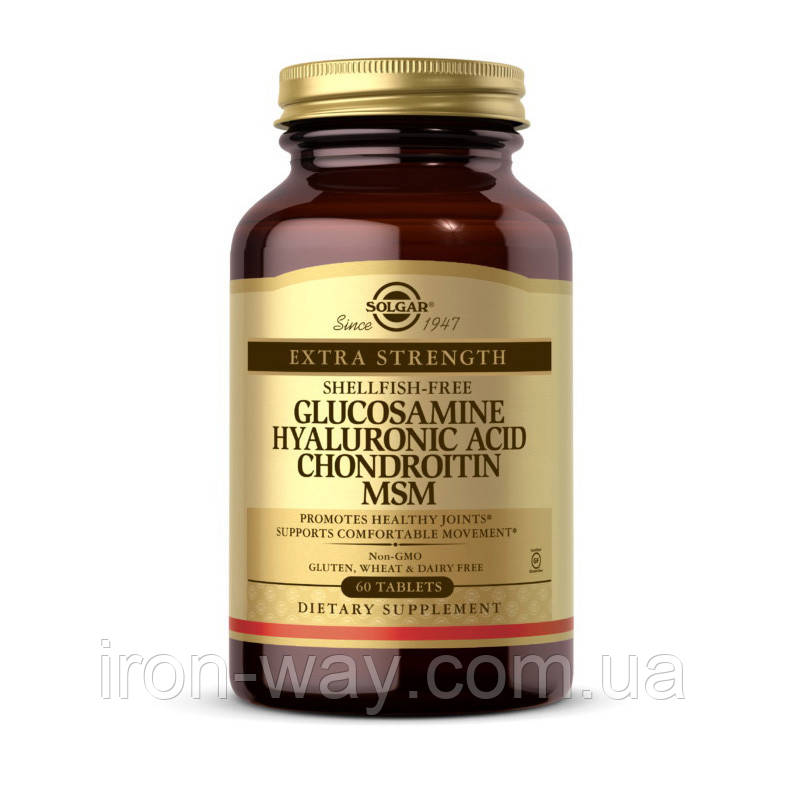 Solgar Glucosamine Hyaluronic Acid Chondroitin MSM (60 tabs)