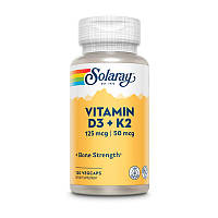 Solaray Vitamin D3+K2 (soy free) (120 veg caps)