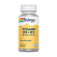 Solaray Vitamin D3+K2 (soy free) (60 veg caps)