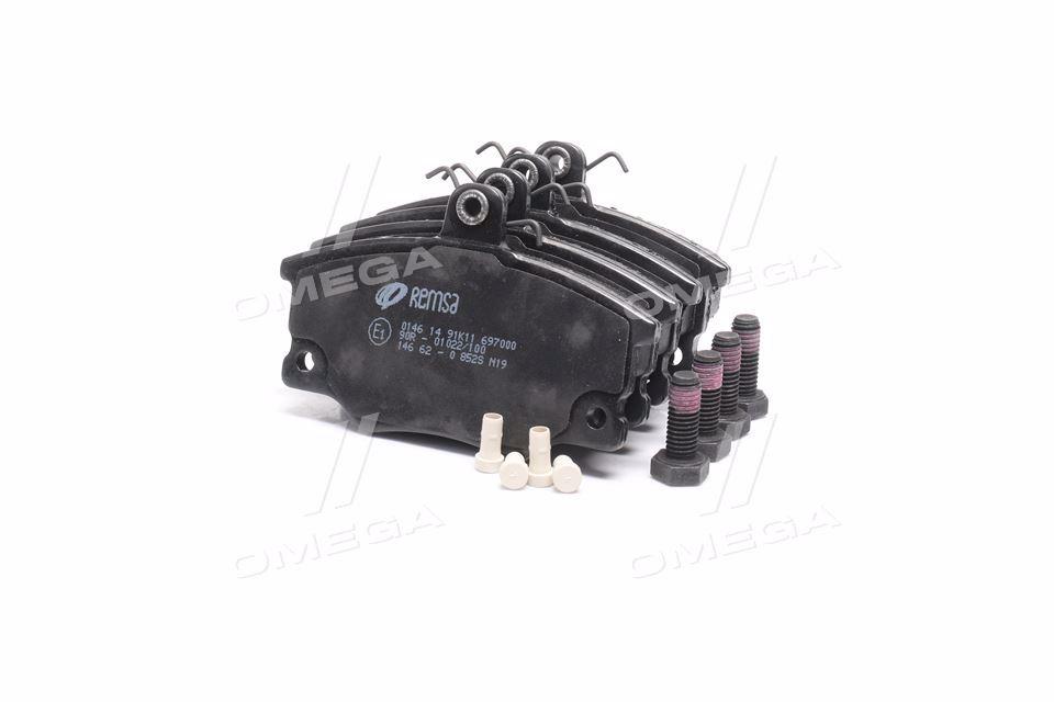 Колодка гальм. диск. FIAT TEMPRA 1.4,1.6 90-97 передн. (вир-во REMSA) 0146.14 UA59