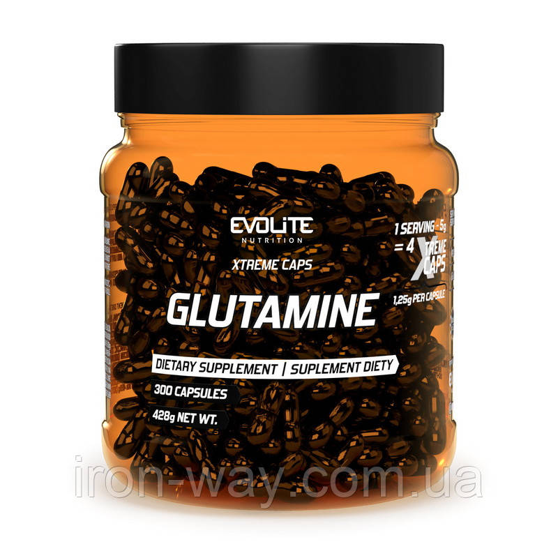 Evolite Nutrition Glutamine 1250 mg Extreme (300 caps)