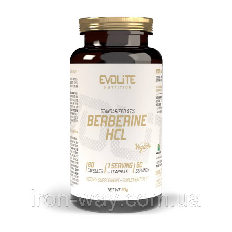 Evolite Nutrition Berberine HCL 400 mg (60 veg caps), фото 1