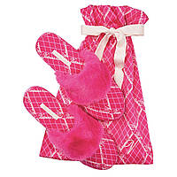 Тапочки Victoria s Secret Satin Pink Logo Slippers