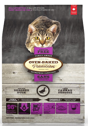 Корм Oven-Baked для котів беззерновий зі свіжого м’яса качки 1,13кг, фото 1