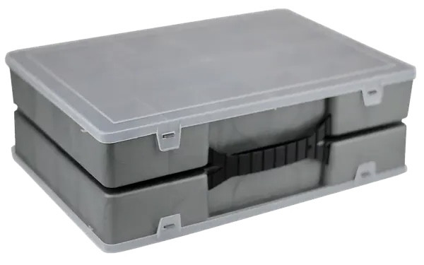 Органайзер подвійний 304 х 206 х 100 металік, фото 1