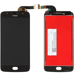 Дисплей Motorola Moto G5s (XT1792/XT1793/XT1794) модуль в зборі (екран та сенсор) оригінал, Чорний