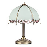 Настольная лампа классическая с абажуром Brille 40W TL-111 Бронзовый UN, код: 7271314