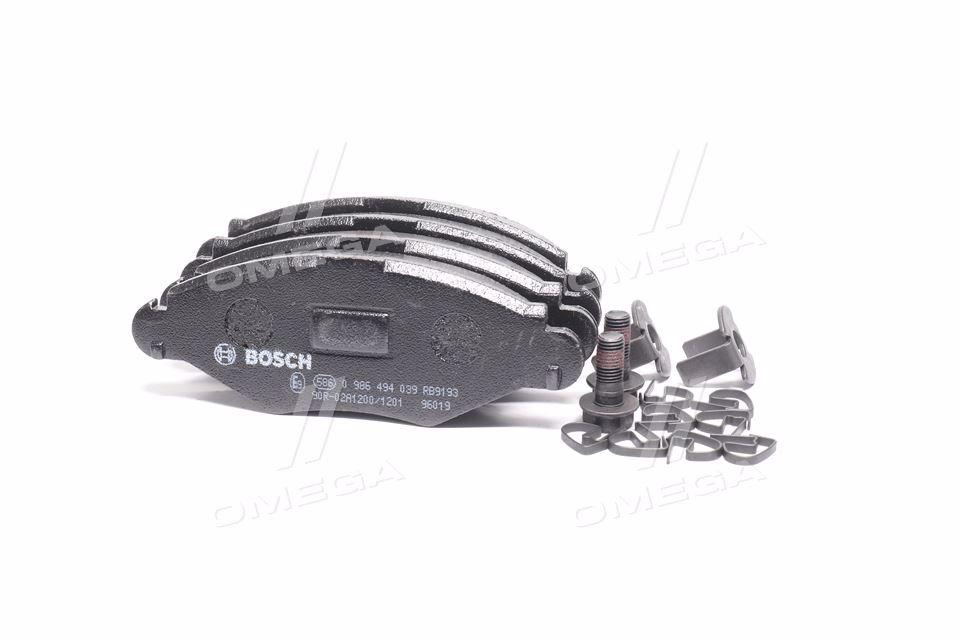 Колодка гальм. диск. PEUGEOT 206 передн. (вир-во Bosch) 0 986 494 039 UA59