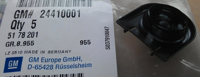 Пробка (заглушка) d = 18.8 mm зливна порога та бічна панель кузова зовнішня GM 5178201 24410001 13215940 OPEL Astra-H/J Zafira-B/C Corsa-C/D