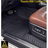 Килимки Шкіряні на Lexus LS 3D (2007-2017) Тюнінг Лексус ЛС Килимки з екошкіри, фото 7