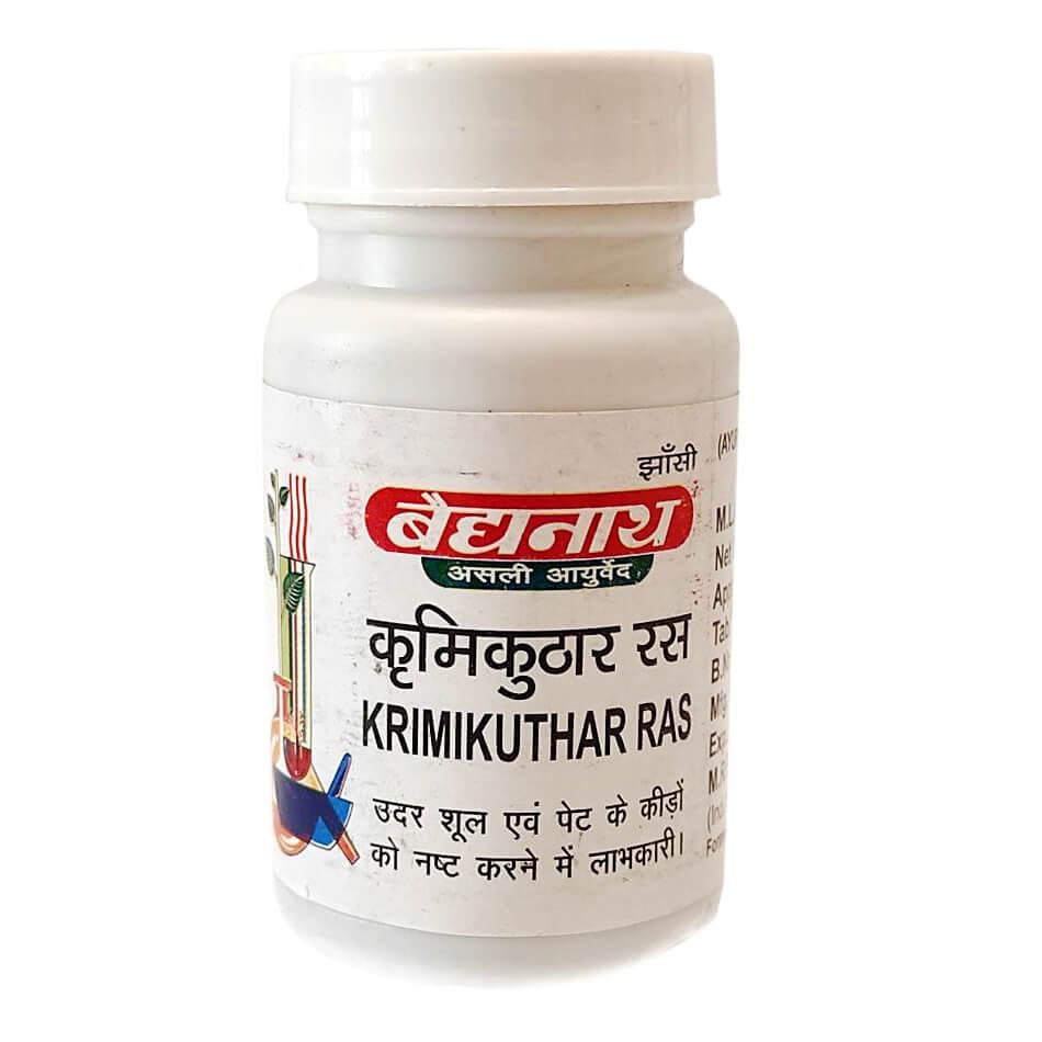 Крімікутхар Рас (Krimikuthar Ras, Baidyanath) 40 / 80 таблеток, фото 1