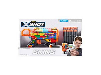 Іграшка Швидкострільний бластер X-SHOT Skins Menace Striper (8 патронів) 36515N