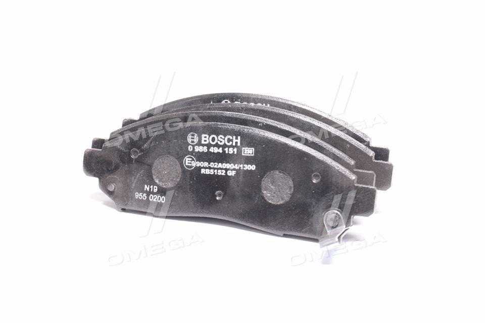Колодка гальм. диск. NISSAN PATHFINDER передн. (вир-во Bosch) 0 986 494 151 UA59