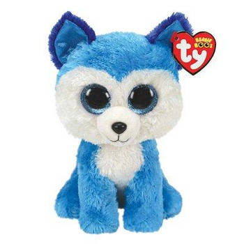 Дитяча іграшка м'яконабивна TY Beanie Boo's Блакитний хаски "PRINCE" 25см 36474