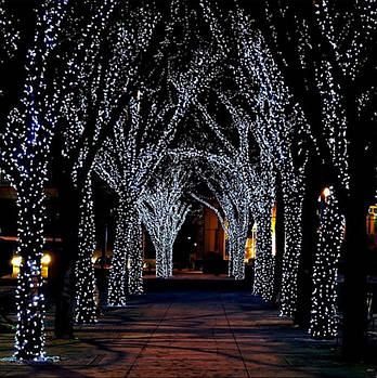 Гірлянда новорічна Нитка 800 LED вулична світлодіодна білий колір, зелений провід 40 м Karaman