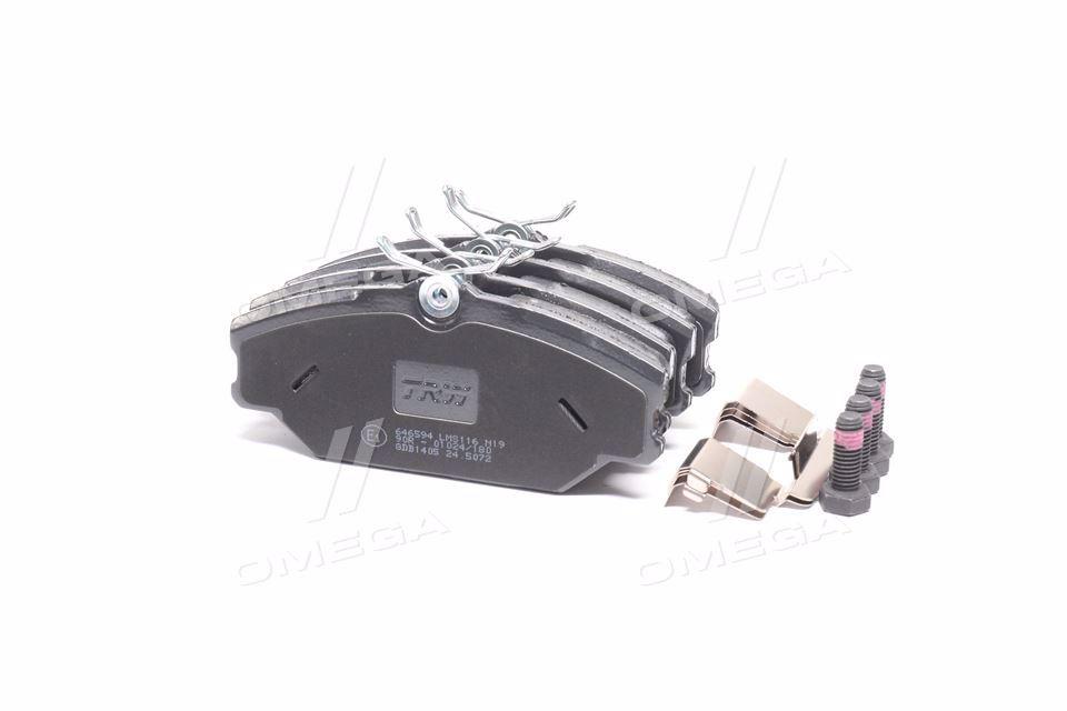 Колодка гальм. диск. RENAULT LAGUNA, MEGANE, передн. (вир-во TRW) GDB1405 UA59