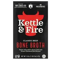 Kettle & Fire, Bone Broth, классическая говядина, 479 г (16,9 унции) в Украине