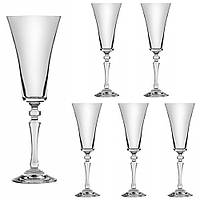Набор бокалов для шампанского Lora Бесцветный H50-067-6 190ml FT, код: 7242529