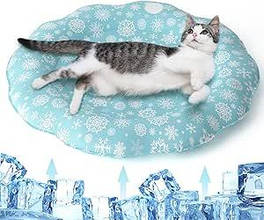 Охолоджувальний килимок PETTOM для собак і кішок 60x60 см блакитний (B09R1GP38P) 2783