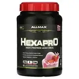 ALLMAX, Hexapro, постная еда с высоким содержанием белка, клубника, 907 г (2 фунта) в Украине