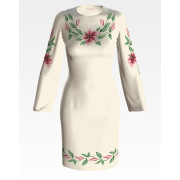 Набір для вишивання бісером Барвіста Вишиванка заготовки жіночого плаття — вишиванки Лілії ПЛ002шМннk