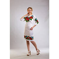 Набор для вышивки бисером Барвиста Вышиванка заготовки женского платья вышиванки Страстные розы, фиалки