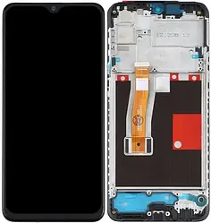 Дисплей Oppo Realme 5 Pro/Oppo Realme Q модуль у зборі (екран та сенсор) з рамкою, оригінал, Чорний