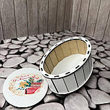 Скринька овал "З Днем Святого Миколая" Розмір: 16*12*6 см, фото 2