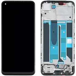 Дисплей Oppo Realme 8 4G/Realme 8 Pro модуль у зборі (екран та сенсор) з рамкою, оригінальний розмір матриці, оригінал (OLED)