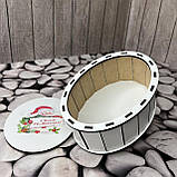 Скринька овал "З Днем Святого Миколая" Розмір: 16*12*6 см, фото 2